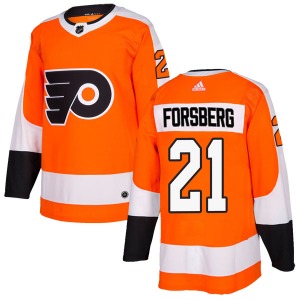 Authentic Adidas Adult Peter Forsberg Orange Home Jersey - NHL Philadelphia Flyers