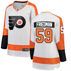 Breakaway Fanatics Branded Women's Mark Friedman White Away Jersey - NHL Philadelphia Flyers