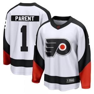 Breakaway Fanatics Branded Adult Bernie Parent White Special Edition 2.0 Jersey - NHL Philadelphia Flyers
