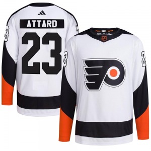 Authentic Adidas Youth Ronnie Attard White Reverse Retro 2.0 Jersey - NHL Philadelphia Flyers