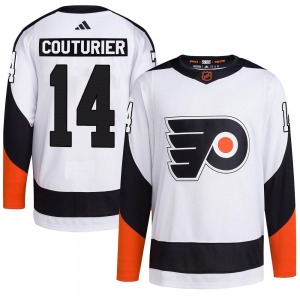 Authentic Adidas Youth Sean Couturier White Reverse Retro 2.0 Jersey - NHL Philadelphia Flyers