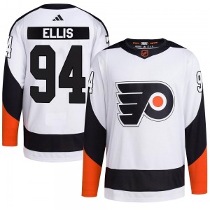 Authentic Adidas Youth Ryan Ellis White Reverse Retro 2.0 Jersey - NHL Philadelphia Flyers
