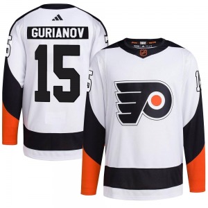 Authentic Adidas Youth Denis Gurianov White Reverse Retro 2.0 Jersey - NHL Philadelphia Flyers