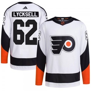 Authentic Adidas Youth Olle Lycksell White Reverse Retro 2.0 Jersey - NHL Philadelphia Flyers