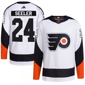 Authentic Adidas Youth Nick Seeler White Reverse Retro 2.0 Jersey - NHL Philadelphia Flyers
