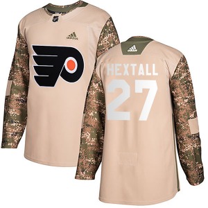 Authentic Adidas Adult Ron Hextall Camo Veterans Day Practice Jersey - NHL Philadelphia Flyers