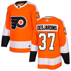 Authentic Adidas Youth Eric Desjardins Orange Home Jersey - NHL Philadelphia Flyers