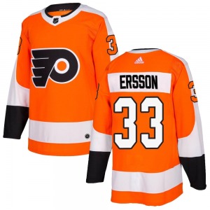 Authentic Adidas Youth Samuel Ersson Orange Home Jersey - NHL Philadelphia Flyers