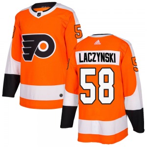Authentic Adidas Youth Tanner Laczynski Orange Home Jersey - NHL Philadelphia Flyers