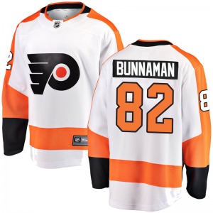 Breakaway Fanatics Branded Youth Connor Bunnaman White Away Jersey - NHL Philadelphia Flyers