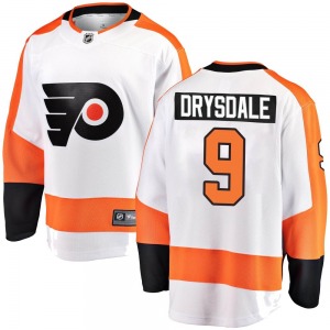 Breakaway Fanatics Branded Youth Jamie Drysdale White Away Jersey - NHL Philadelphia Flyers