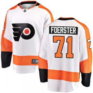 Breakaway Fanatics Branded Youth Tyson Foerster White Away Jersey - NHL Philadelphia Flyers