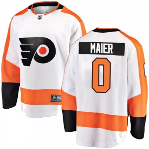 Breakaway Fanatics Branded Youth Nolan Maier White Away Jersey - NHL Philadelphia Flyers