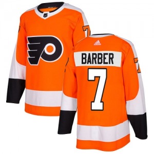 Authentic Adidas Youth Bill Barber Orange Home Jersey - NHL Philadelphia Flyers