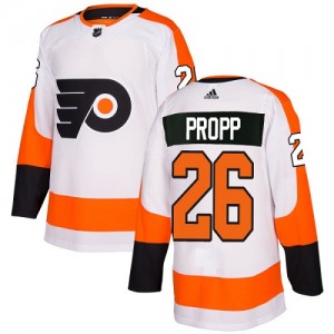 Authentic Adidas Youth Brian Propp White Away Jersey - NHL Philadelphia Flyers