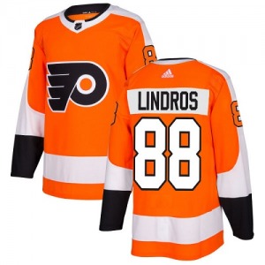 Authentic Adidas Youth Eric Lindros Orange Home Jersey - NHL Philadelphia Flyers