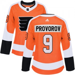 Authentic Adidas Women's Ivan Provorov Orange Home Jersey - NHL Philadelphia Flyers