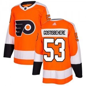 Authentic Adidas Youth Shayne Gostisbehere Orange Home Jersey - NHL Philadelphia Flyers
