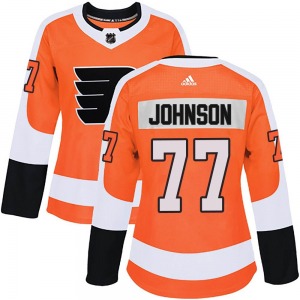 Authentic Adidas Women's Erik Johnson Orange Home Jersey - NHL Philadelphia Flyers