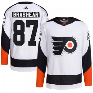 Authentic Adidas Adult Donald Brashear White Reverse Retro 2.0 Jersey - NHL Philadelphia Flyers
