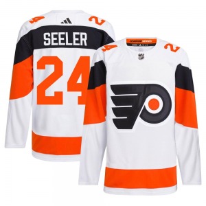Authentic Adidas Adult Nick Seeler White 2024 Stadium Series Primegreen Jersey - NHL Philadelphia Flyers
