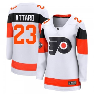 Breakaway Fanatics Branded Women's Ronnie Attard White 2024 Stadium Series Jersey - NHL Philadelphia Flyers