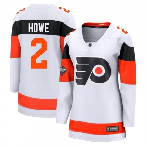 Breakaway Fanatics Branded Women's Mark Howe White 2024 Stadium Series Jersey - NHL Philadelphia Flyers