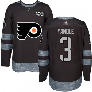 Authentic Youth Keith Yandle Black 1917-2017 100th Anniversary Jersey - NHL Philadelphia Flyers