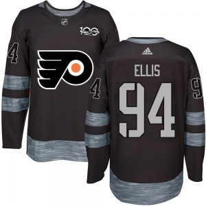 Authentic Adult Ryan Ellis Black 1917-2017 100th Anniversary Jersey - NHL Philadelphia Flyers